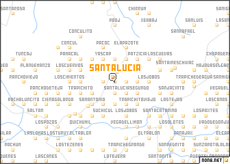 map of Santa Lucía