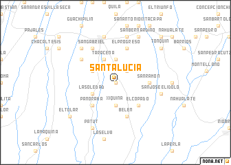 map of Santa Lucía