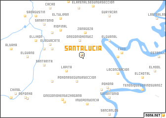 map of Santa Lucía