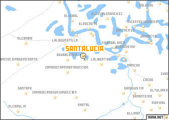 map of Santa Lucía