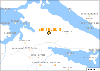 Santa Lucia Mexico Map Santa Lucía (Mexico) Map - Nona.net