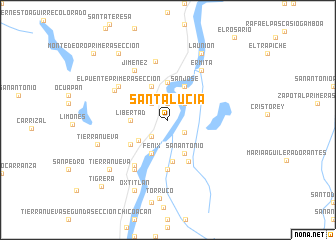 map of Santa Lucía