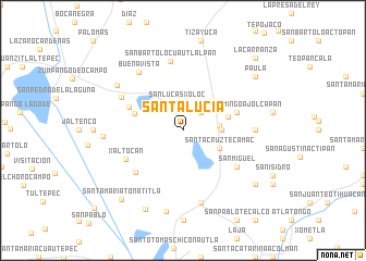 map of Santa Lucía