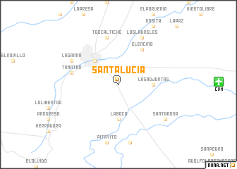 map of Santa Lucía