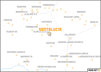map of Santa Lucía