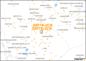 map of Santa Lucia