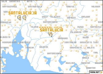 map of Santa Lucia