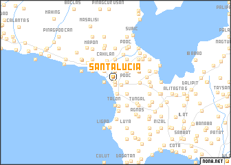 map of Santa Lucia