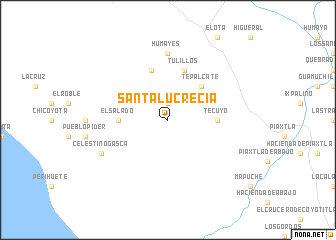 map of Santa Lucrecia