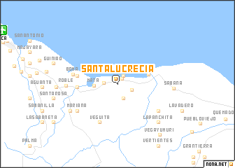 map of Santa Lucrecia