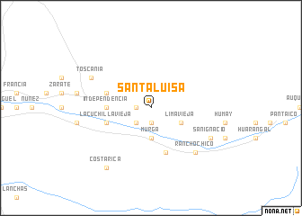 map of Santa Luisa