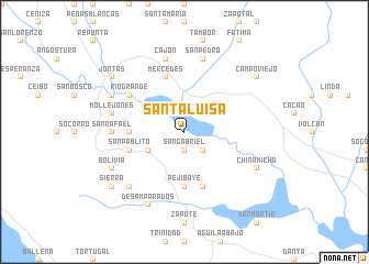 map of Santa Luisa