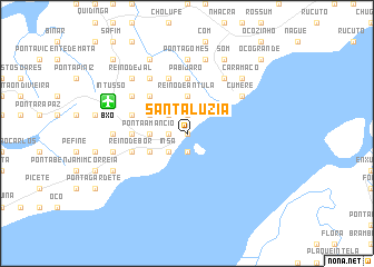 map of Santa Luzia
