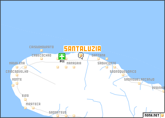 map of Santa Luzia