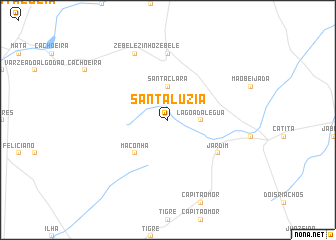 map of Santa Luzia