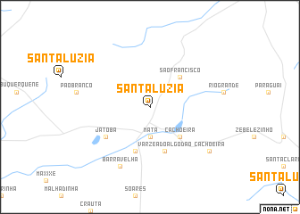 map of Santa Luzia