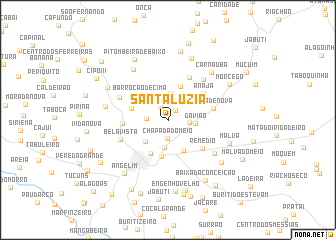 map of Santa Luzia