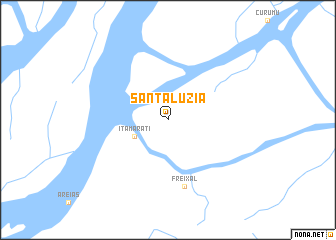 map of Santa Luzia