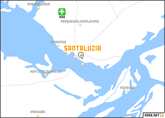 map of Santa Luzia