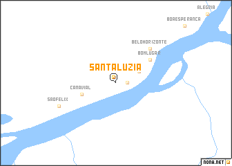 map of Santa Luzia