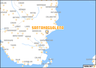 map of Santa Magdalena