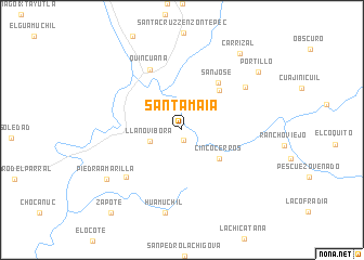 map of Santa Maía