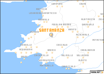 map of Santa-Manza