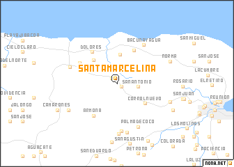 map of Santa Marcelina