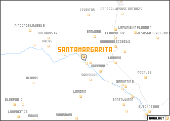 map of Santa Margarita