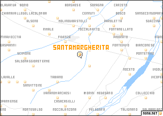 map of Santa Margherita