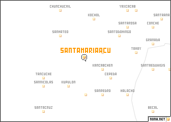 map of Santa María Acú