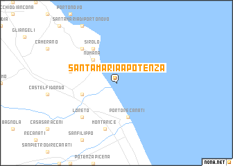 map of Santa Maria a Potenza