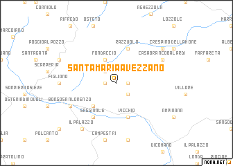 map of Santa Maria a Vezzano