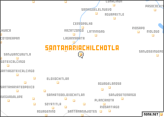 map of Santa María Chilchotla