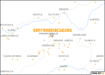 map of Santa María Cuevas