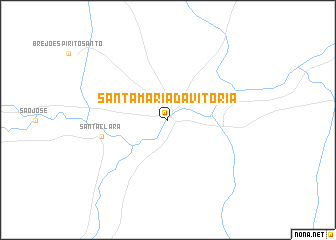 map of Santa Maria da Vitória