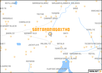 map of Santa María Daxthó