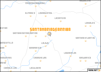 map of Santa María de Arriba