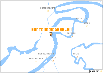 map of Santa Maria de Belém