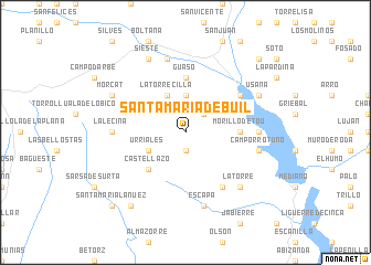 map of Santa María de Buil