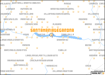 map of Santa María de Garoña