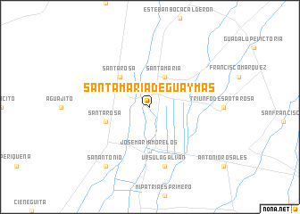 map of Santa María de Guaymas