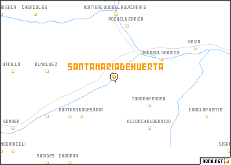 map of Santa María de Huerta