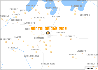 map of Santa María de Ipire