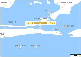 map of Santa María del Mar