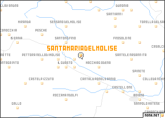 map of Santa Maria del Molise