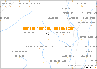 map of Santa María del Monte de Cea