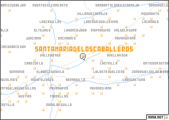 map of Santa María de los Caballeros