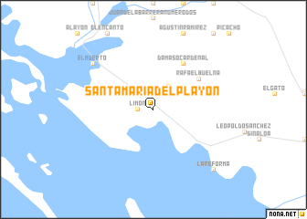map of Santa María del Playón