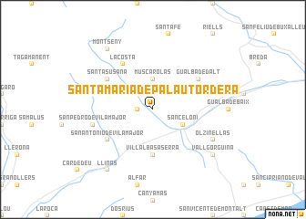 map of Santa María de Palautordera